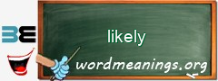 WordMeaning blackboard for likely